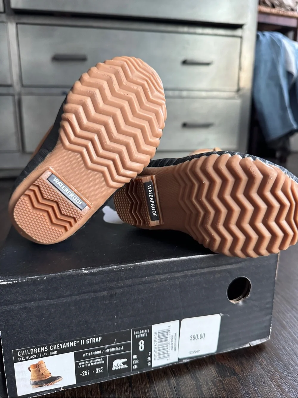 Sorel Kids Brown and Black Waterproof Winter Boots